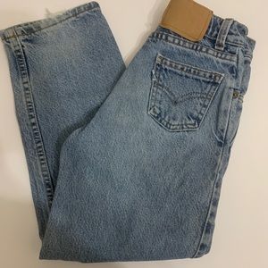 Vintage Levis Denim Jeans Kids Sz 8 silver tab